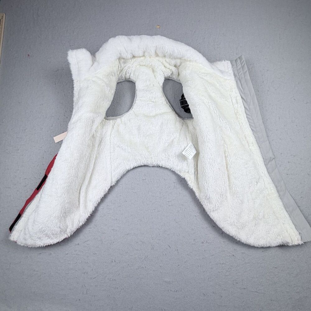 IECOII Extra Warm Reflective Dog Coat Waterproof Fleece Lined Red Gray NWT - Picture 8 of 9
